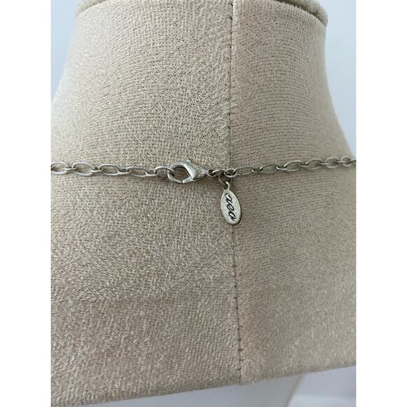long chain necklace with peace sign charms - Picture 2 of 4